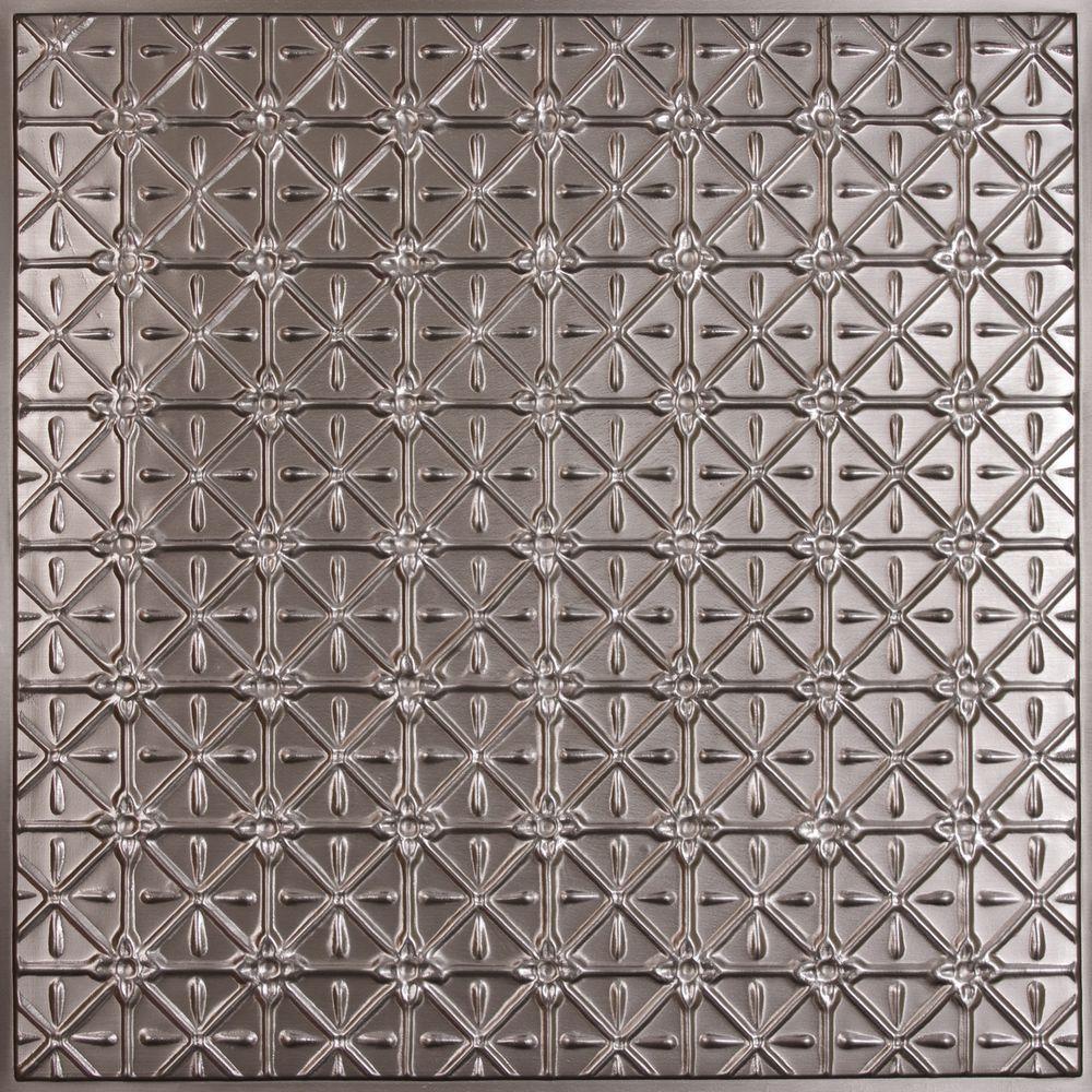 Ceilume Madison Faux Tin 2 Ft X 2 Ft Lay In Coffered