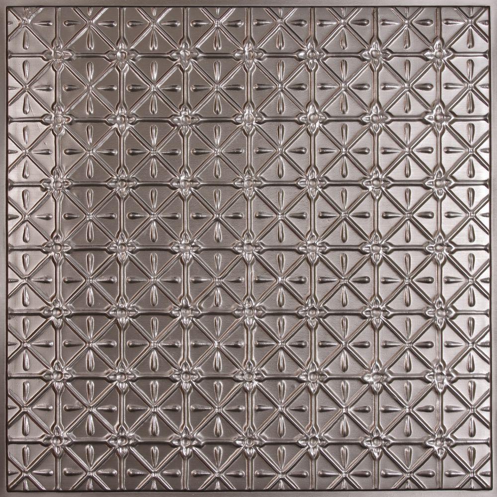 Tin Style Pvc Square Ceiling Tiles Ceilings The Home Depot Continental Faux Tin