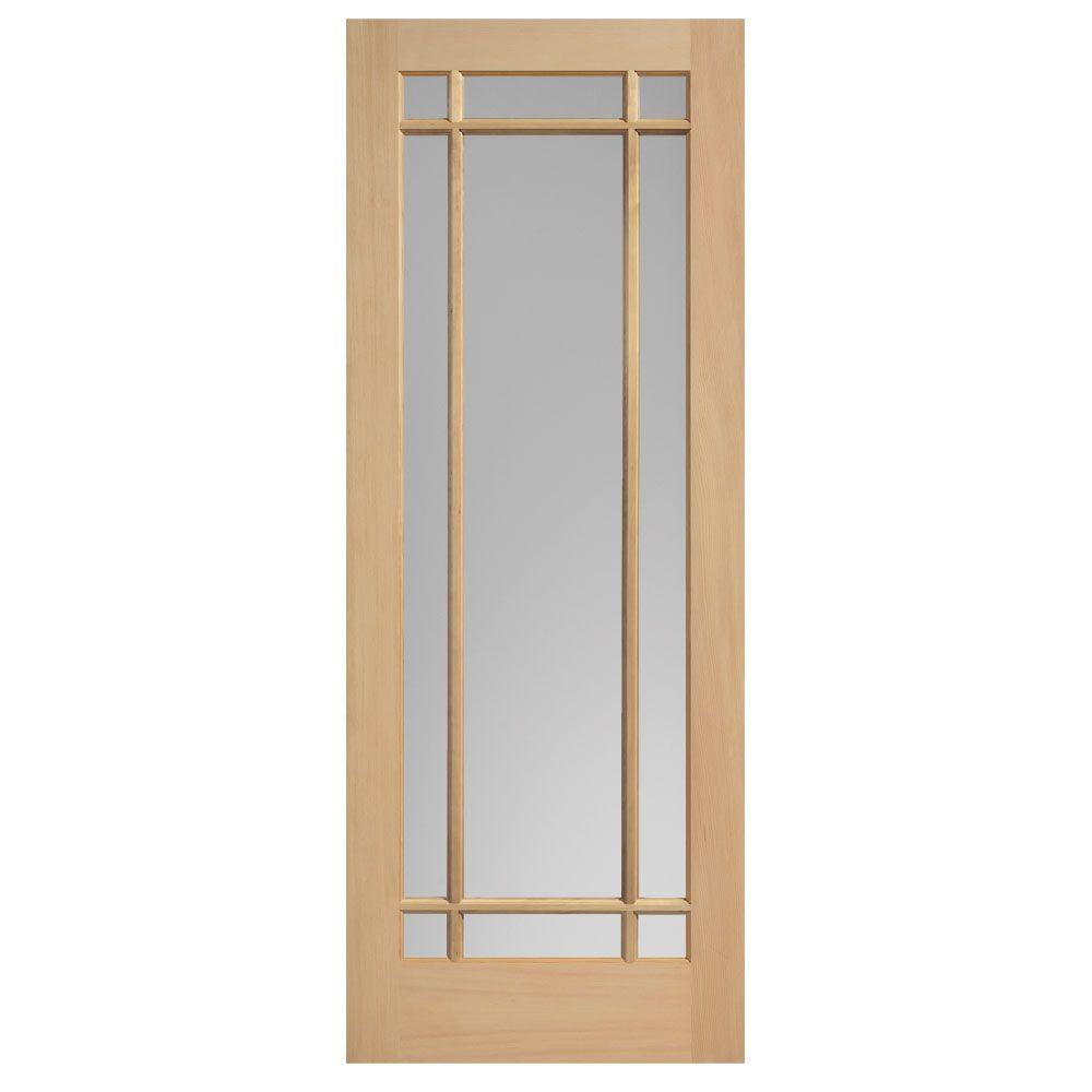 Masonite 36 In X 84 In Prairie Maple Veneer 9 Lite Solid Wood