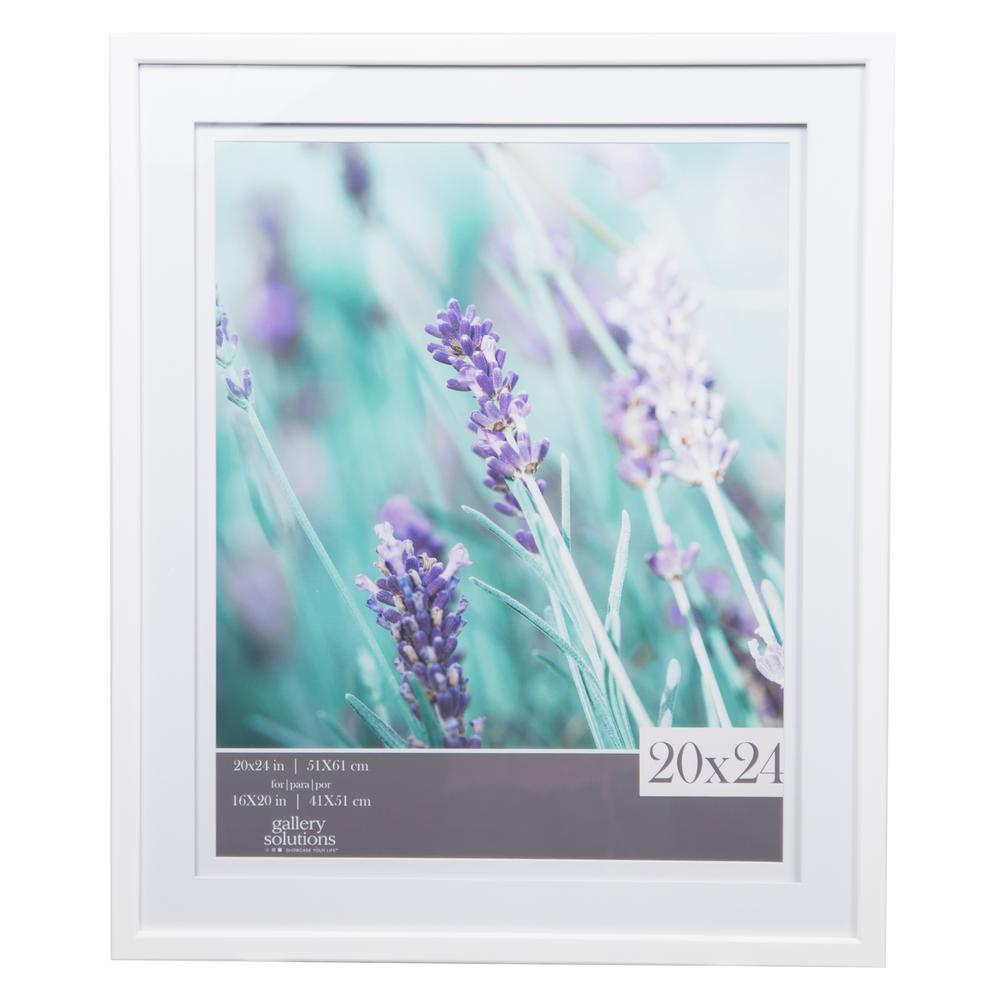 Pinnacle Gallery 16 In X 20 In White Double Mat Picture Frame