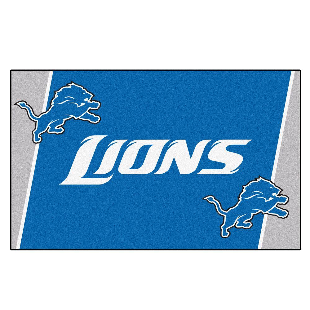 FANMATS Detroit Lions 5 ft. x 8 ft. Area Rug6574 The Home Depot
