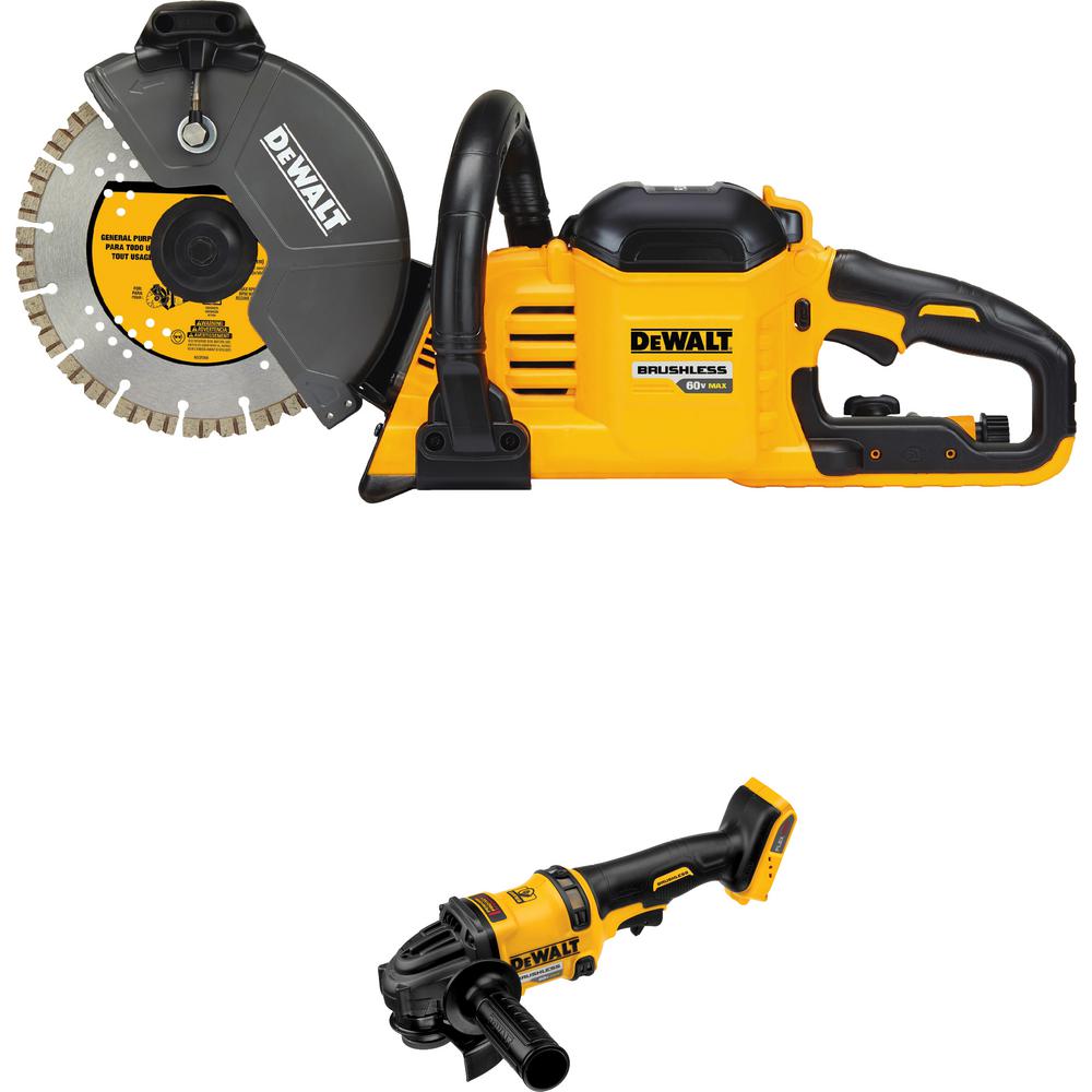 DEWALT FLEXVOLT 60-Volt Lithium-Ion 9 in. Construction Saw with Bonus ...