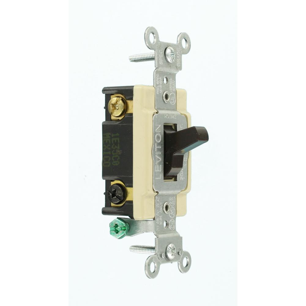 Leviton Commercial Grade 4 Way Back Wired In Wall Toggle Switch 20Amp ...