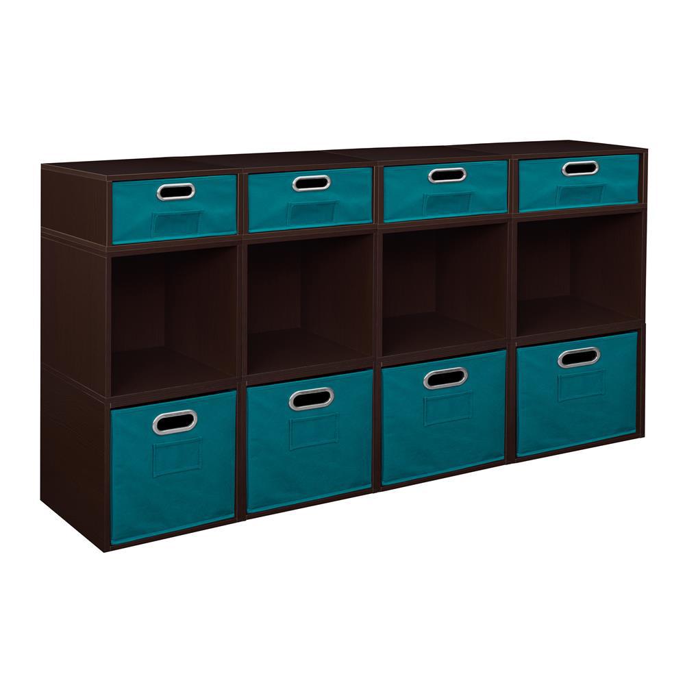 Regency Niche Cheer 52 in. x 32.5 in. Truffle/Teal 8Cube/4 HalfCube