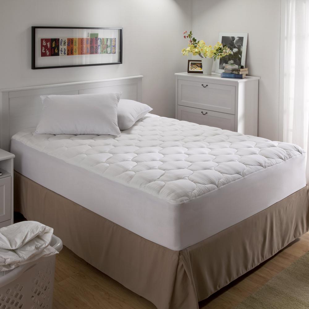 Full Premium Egyptian 100 Cotton Mattress Pad 59682ATC The Home Depot