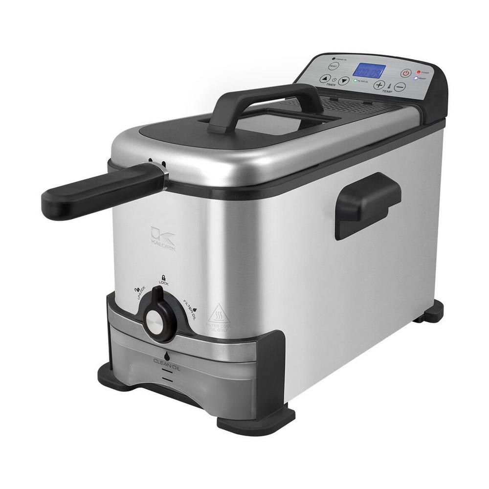 Kalorik Digital Deep Fryer with Oil FiltrationFT 44247 BK The Home Depot
