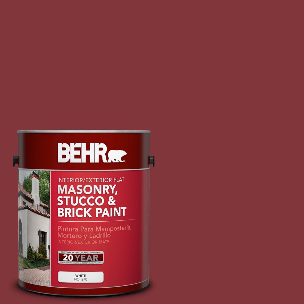 Red Brick Paint The Home Depot S H 170 Red Brick Flat Interior Exterior Masonry Stucco