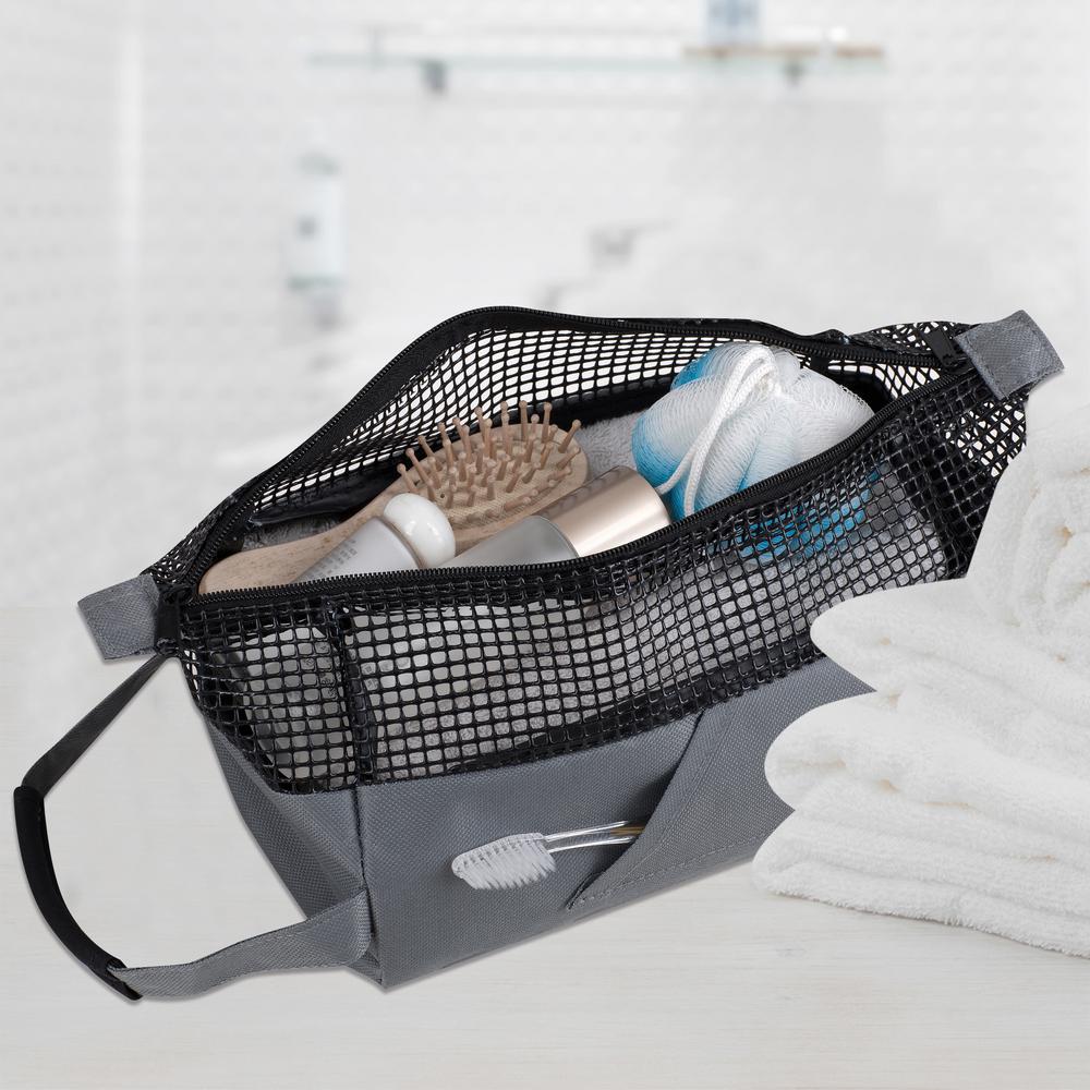 Broadway Bath All Purpose Sport Mesh Tote Bag In Charcoal Bath All Purpose Sport Mesh Tote Bag