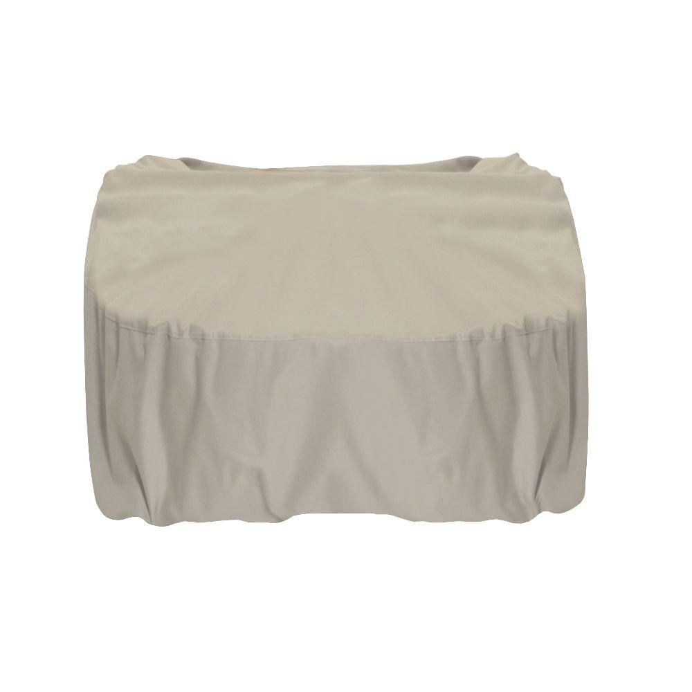 Two Dogs Designs 44 in. Square Polyester Fire Pit Cover in Khaki2D