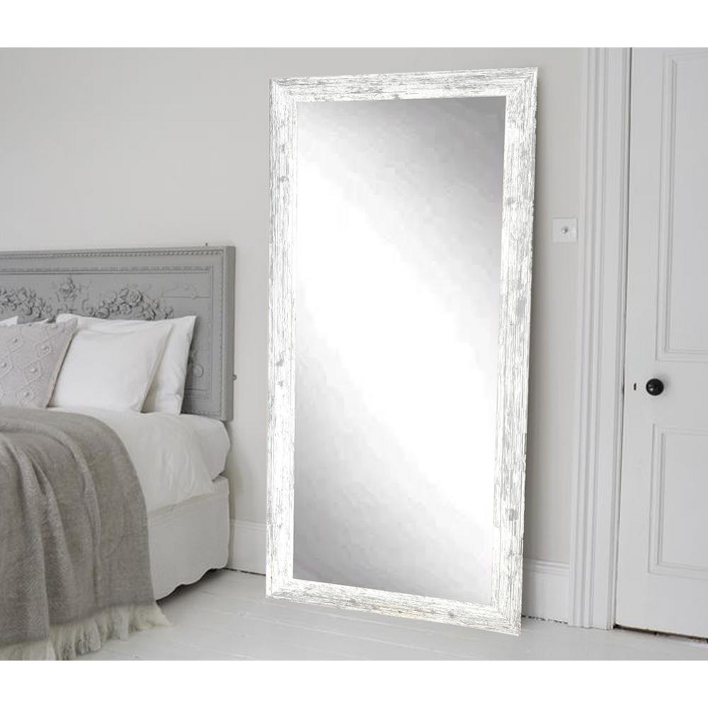 Distressed White Barnwood Full Length Floor Wall Mirror BM032T The   Floor Mirrors Bm032t 64 1000 