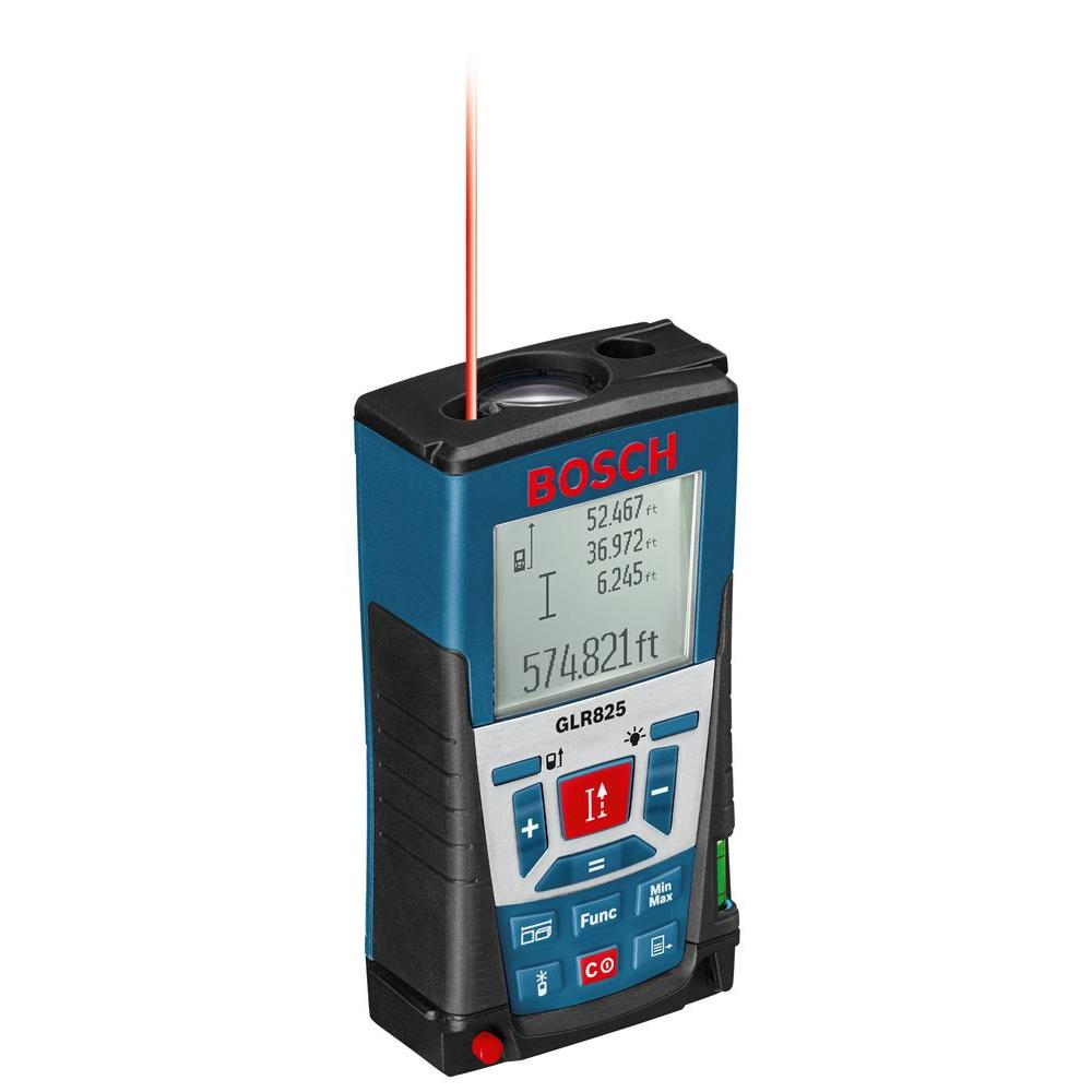 Bosch 825 Ft Laser Distance Measurer Glr825 The Home Depot