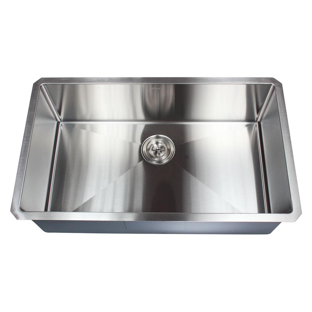 CS3219DB 32 x 19 Stainless Steel 304 Handmade Undermount Double Bowl Kitchen Sink 16 Gauge w//Drain Strainer Grid /& Dish Cloth