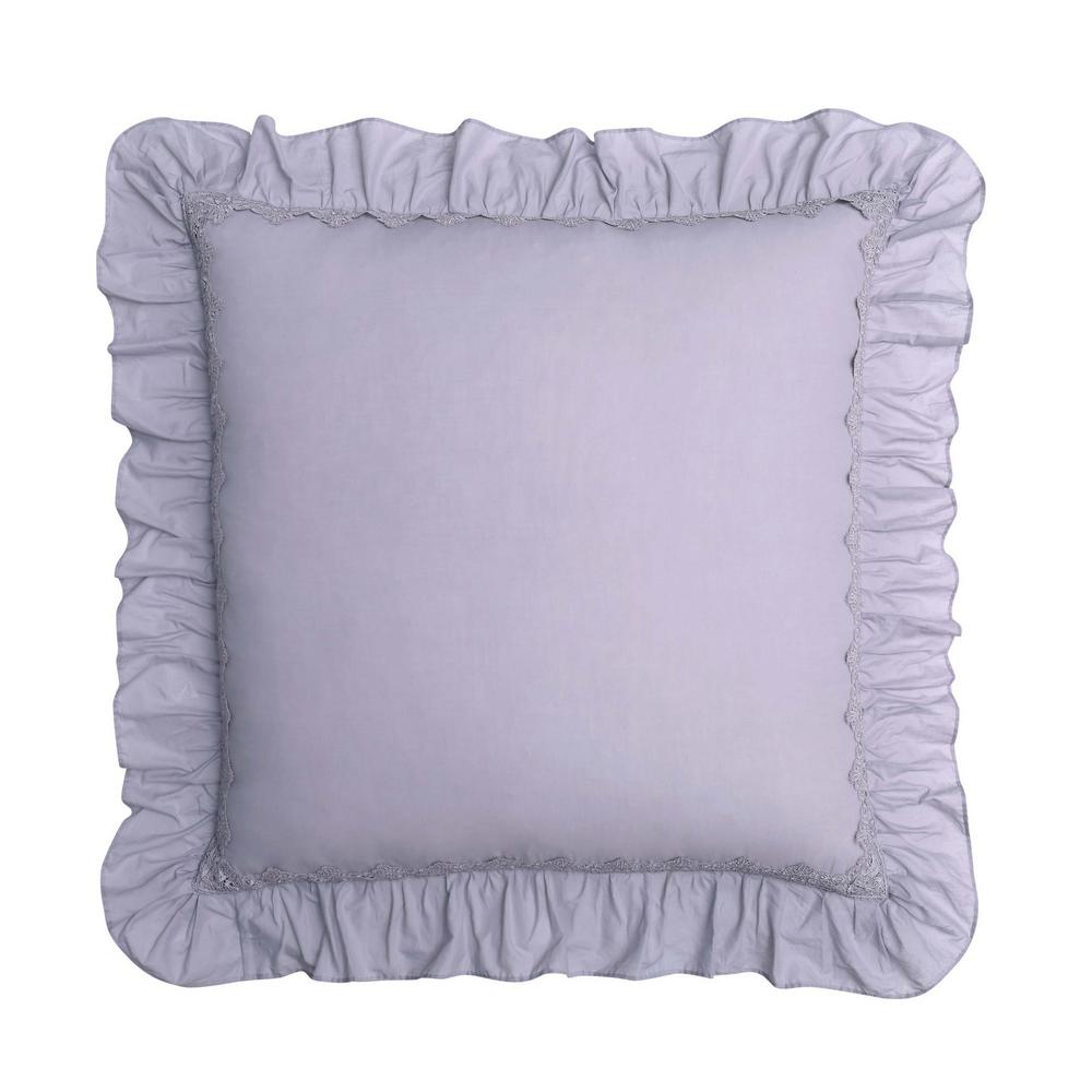 Cottage Classics Voile Lavender Euro Pillow Cover Cf2695laes 1400