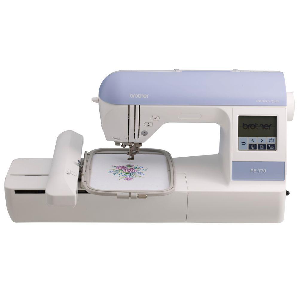 UPC 012502623489 product image for Brother Sewing Machines Embroidery Machine with USB Port White PE770 | upcitemdb.com