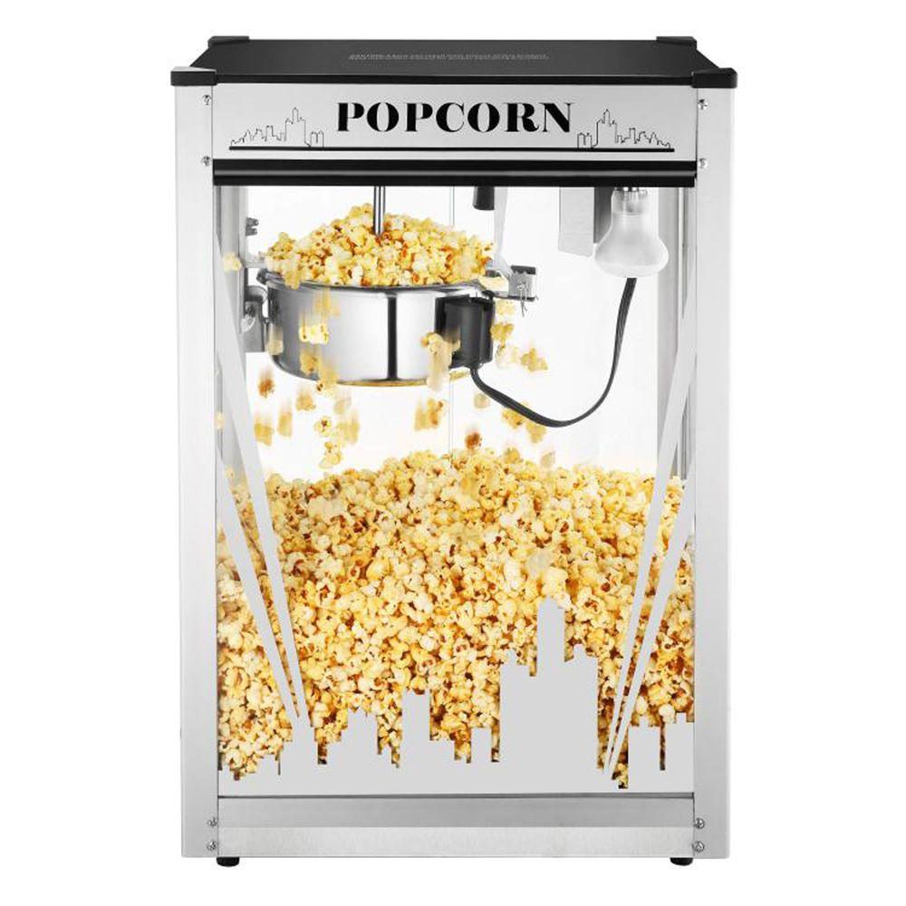 Great Northern Skyline 8 Oz Silver Countertop Popcorn Machine
