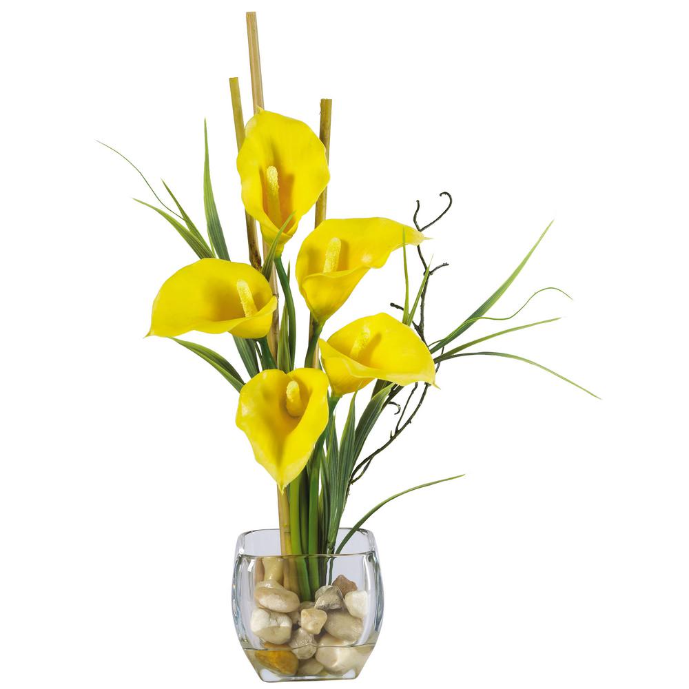 yellow artificial flower arrangements