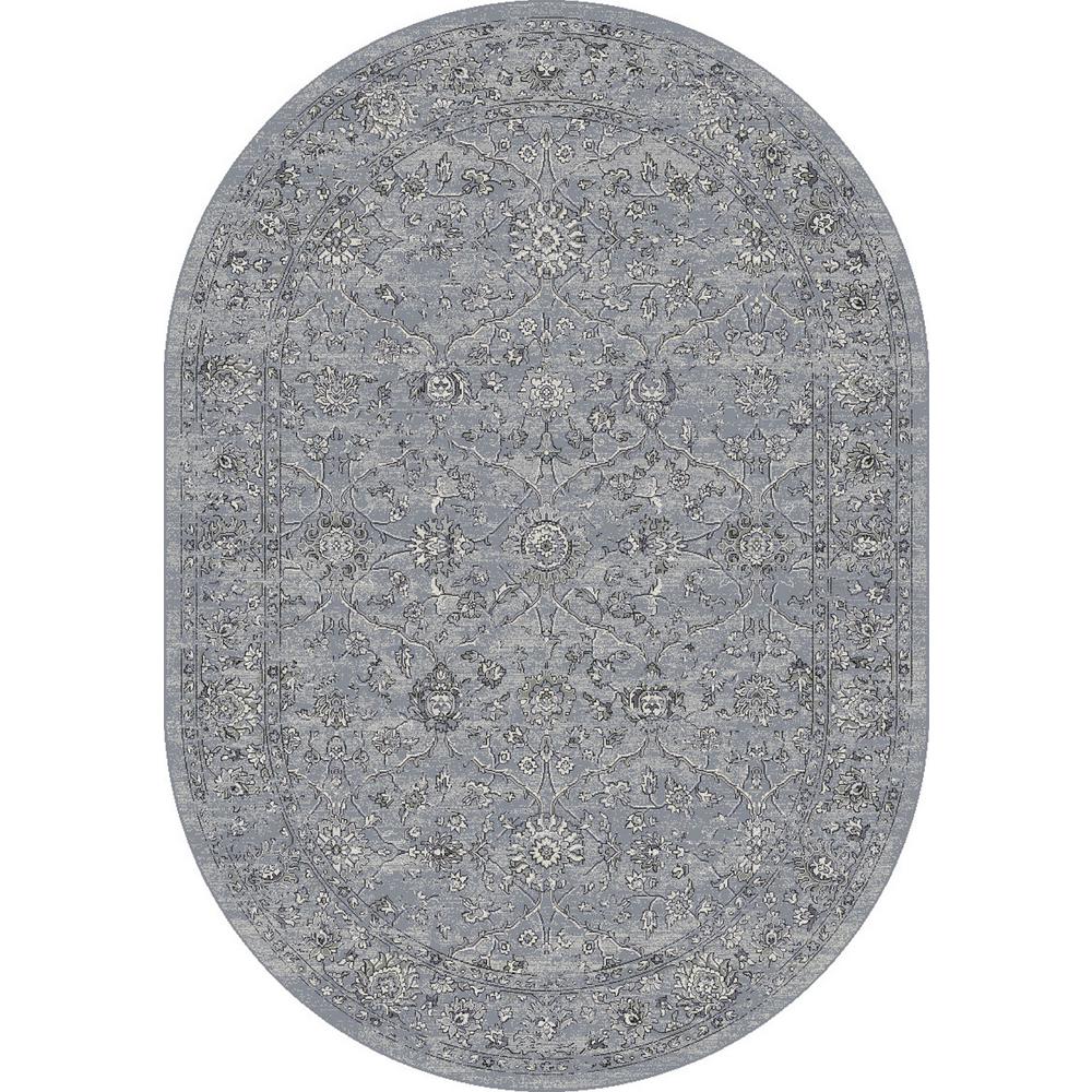Dynamic Rugs Blue Area The Home Depot Ancient Garden Steel Blue Cream 5 Ft 3 In X 7
