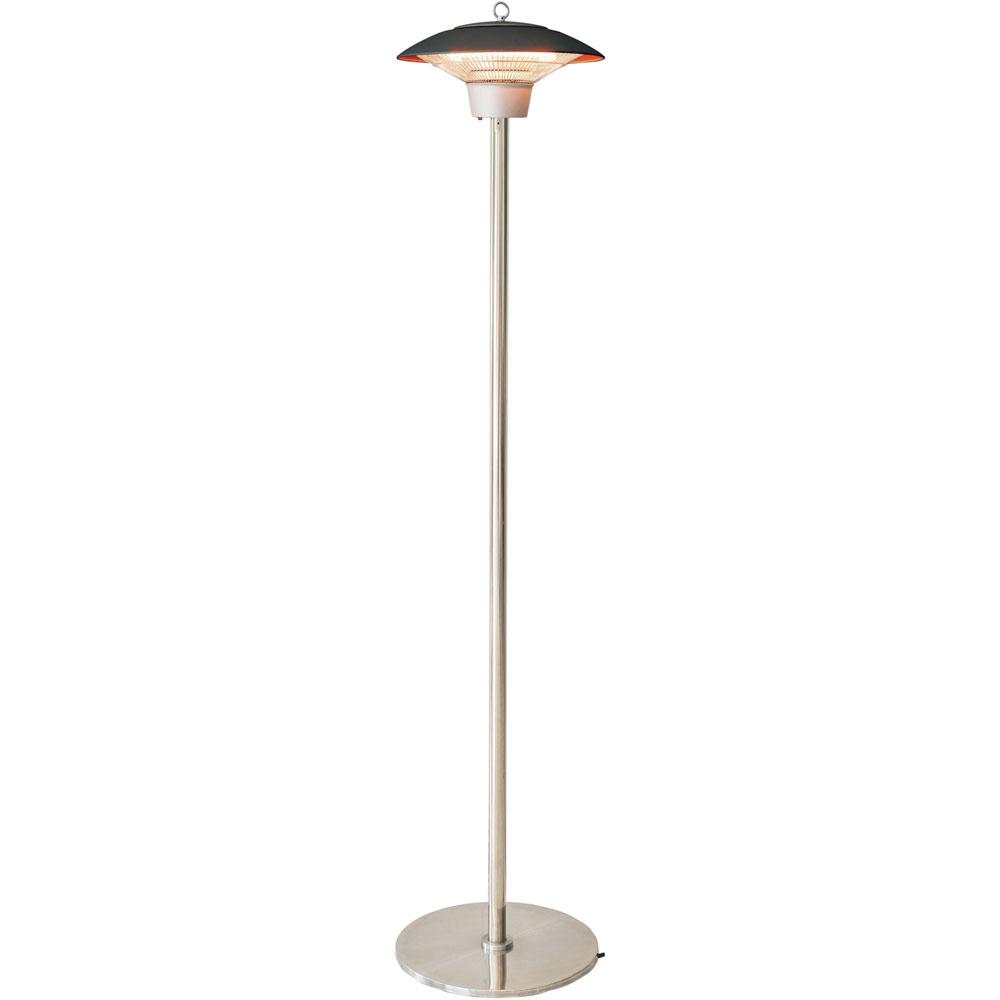 Hanover 1500 Watt Infrared Stand Electric Patio Heater In Brown