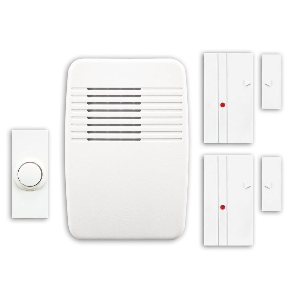 Wireless Doorbell Chimes Doorbells The Home Depot Wireless Plug In Door Chime Kit