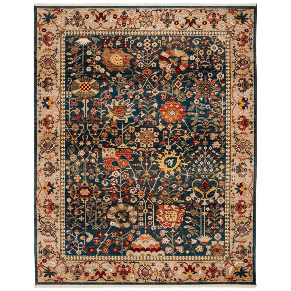 Safavieh Kashan Blue Tan 9 Ft X 12 Area Rug