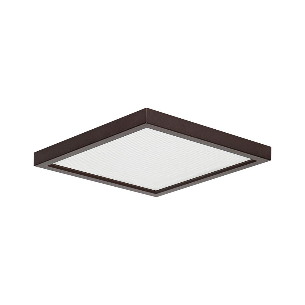 Smdl 8 In Bronze Recessed Integrated Led Squared Surface Mount Ceiling Light Fixture 3000k Warm White