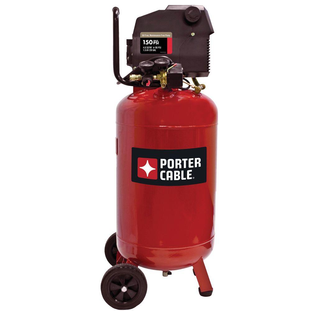 Porter-Cable 20 Gal. Vertical Portable Electric Air Compressor