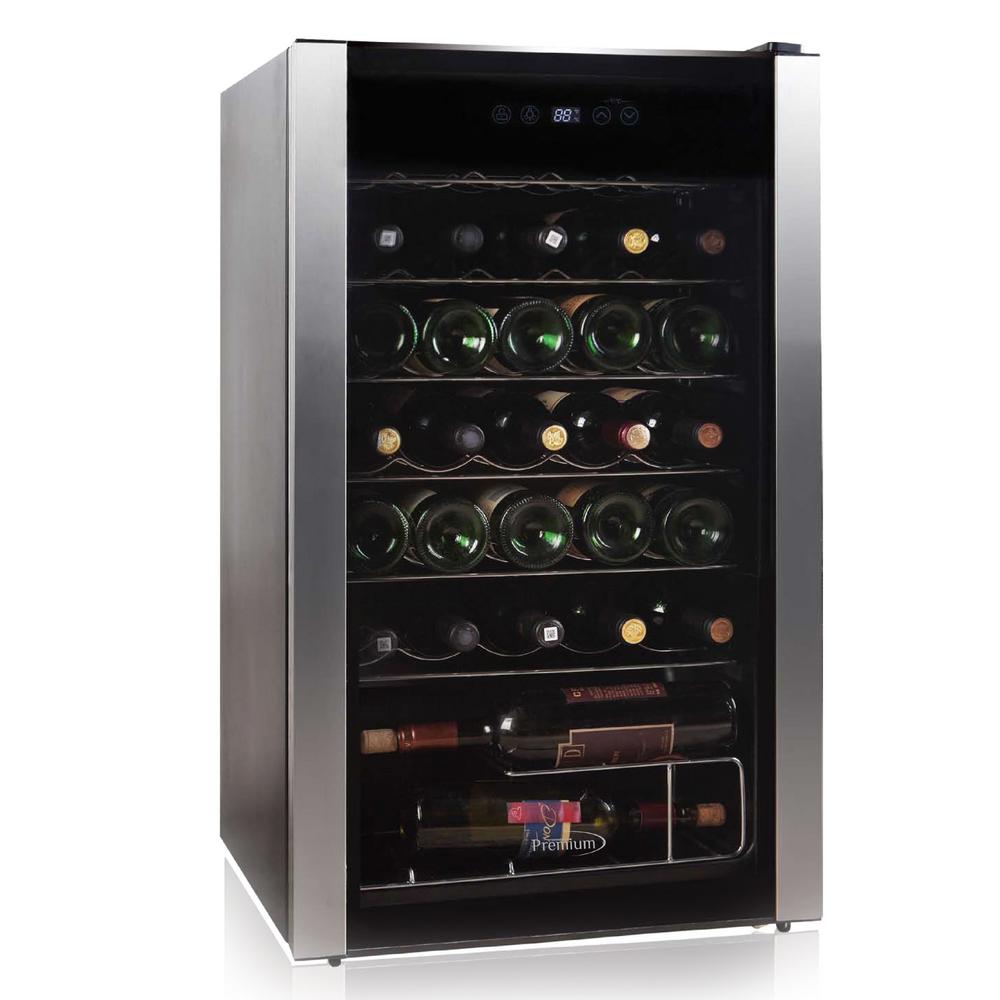 PREMIUM 19.8 in. 34Bottle Wine CoolerPWC346MS The Home Depot