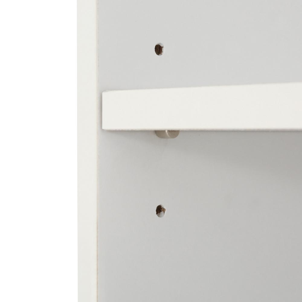 Hampton Bay 3 Shelf Standard Bookcase in White THD90003 1a-OF - The ...
