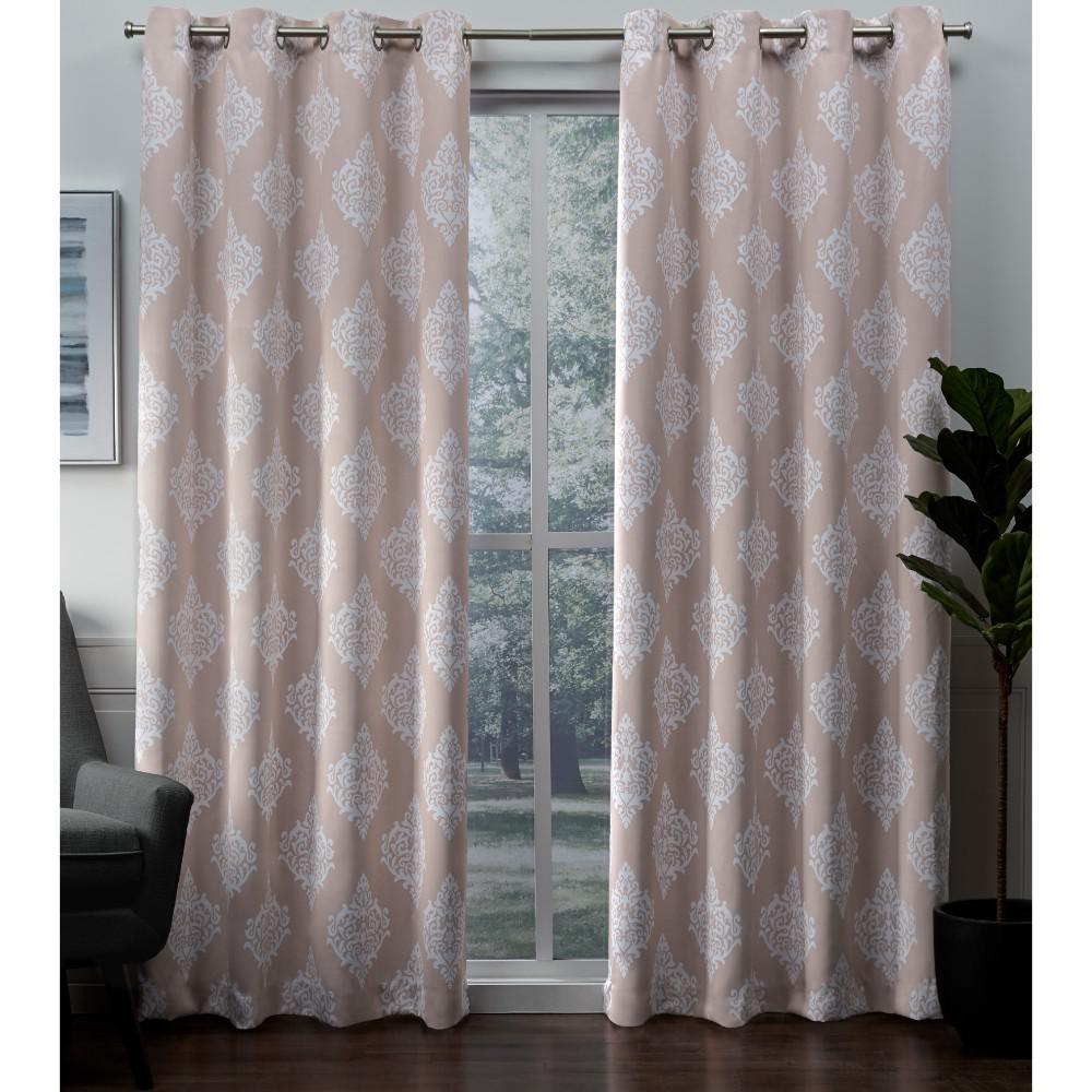 Exclusive Home Curtains Medallion 52 In. W X 96 In. L Woven Blackout ...