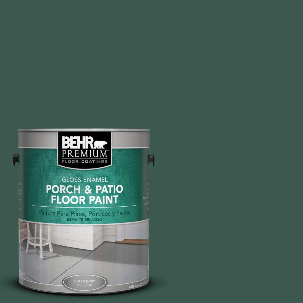 BEHR Premium 1 gal. PFC45 Patio Green Gloss Porch and Patio Floor