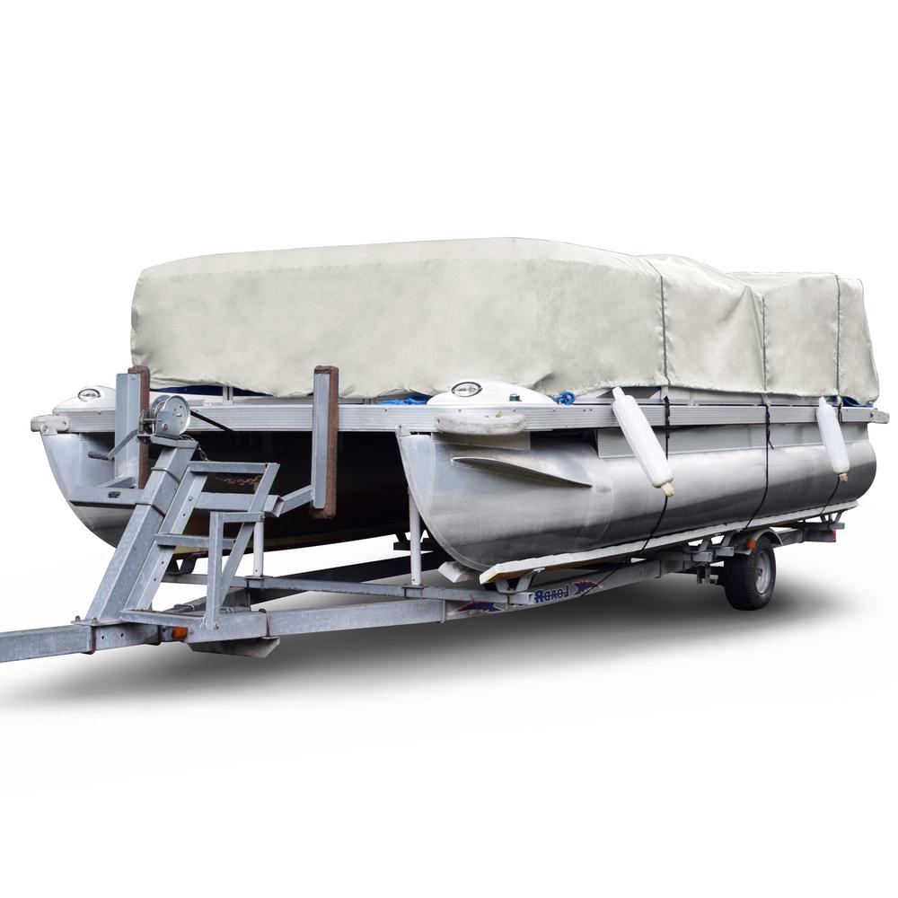 Budge Sportsman 300 Denier 17 Ft To 20 Ft Beam Width To 104 In Gray Pontoon Boat Cover Size Pt 2