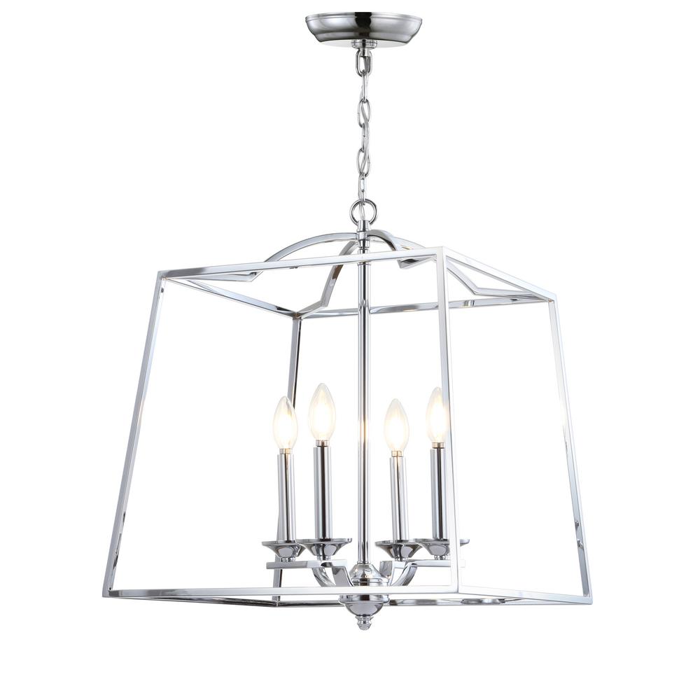 Chrome Lantern Pendant Lights Lighting The Home Depot Gloria