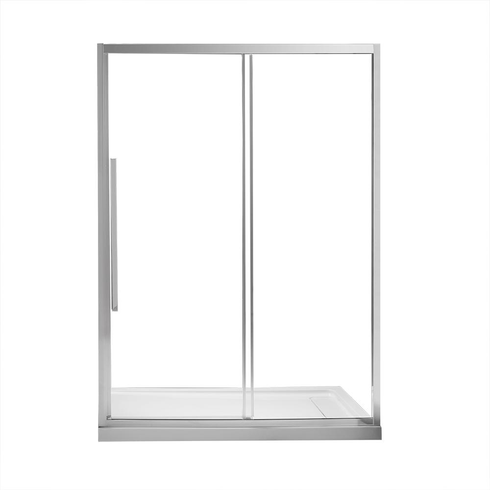 Schon Brooklyn 60 in. x 79 in. SemiFramed Shower Enclosure with Hinged