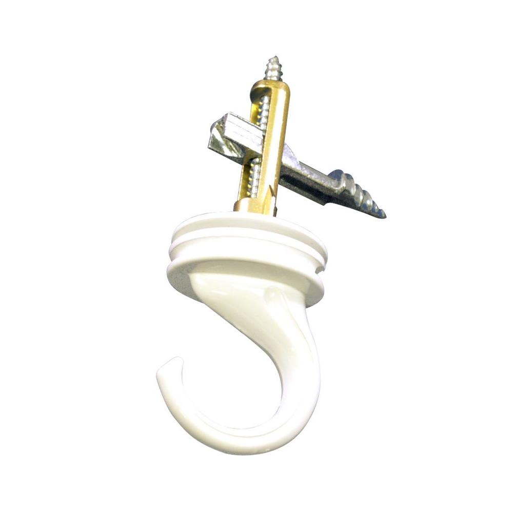 Cobra Anchors 90 Lb White Steel Ceiling Swivel Driller Hook 59908 The Home Depot