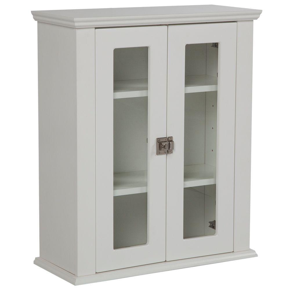 Bathroom Wall Cabinets Storage The Home Depot Lamport 22 1 4 In W X 26 3 5