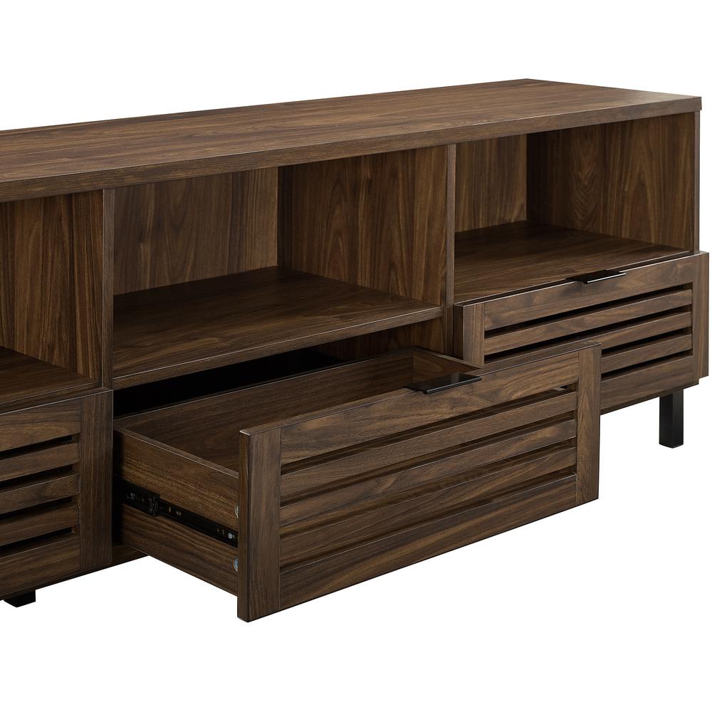 Walker Edison Furniture Company 70 In Dark Walnut Jackson Slat