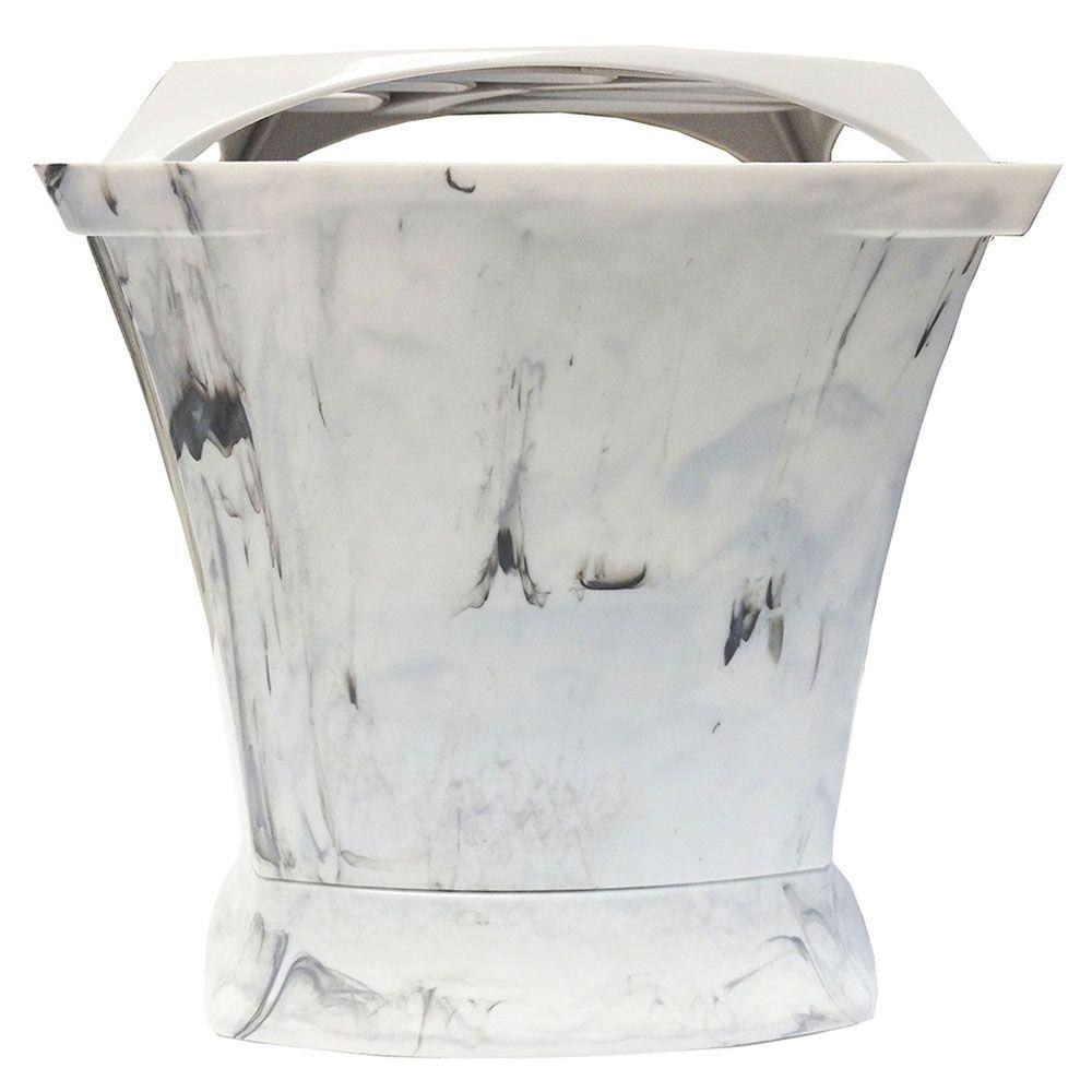 DampRid 7 oz. ReUseable Decorative Container White Marble Fresh Scent