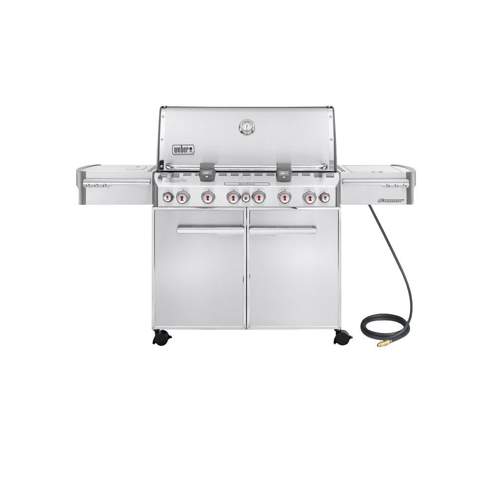 Weber Summit S-670 6-Burner Natural Gas Grill in Stainless Steel with Built-In... by Weber