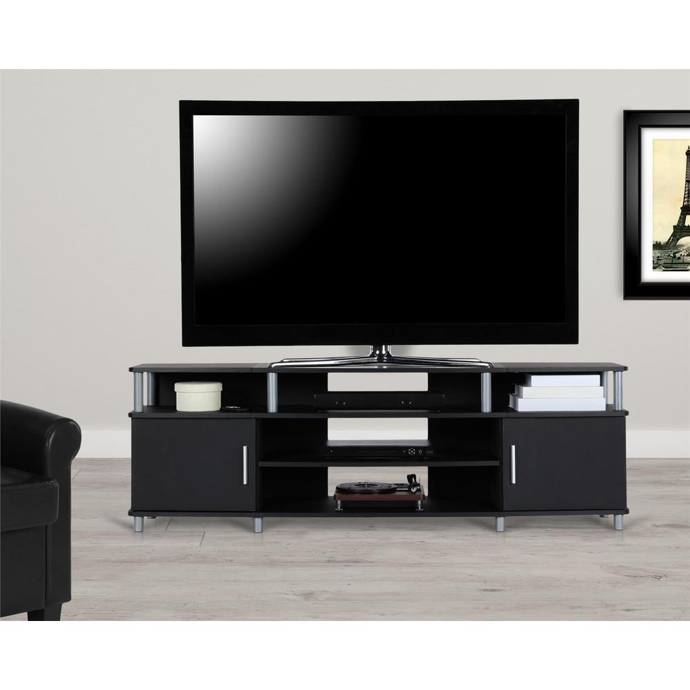 Ameriwood Home 70 In Windsor Black Tv Stand Hd71935 The