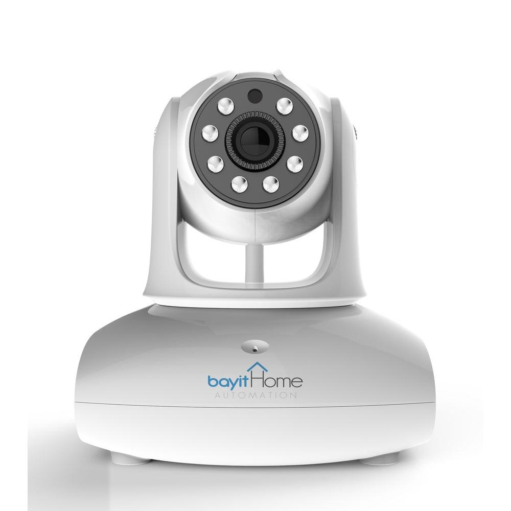 Bayit Home Automation Wireless HD 720P White Pan and Tilt, WiFi Dome