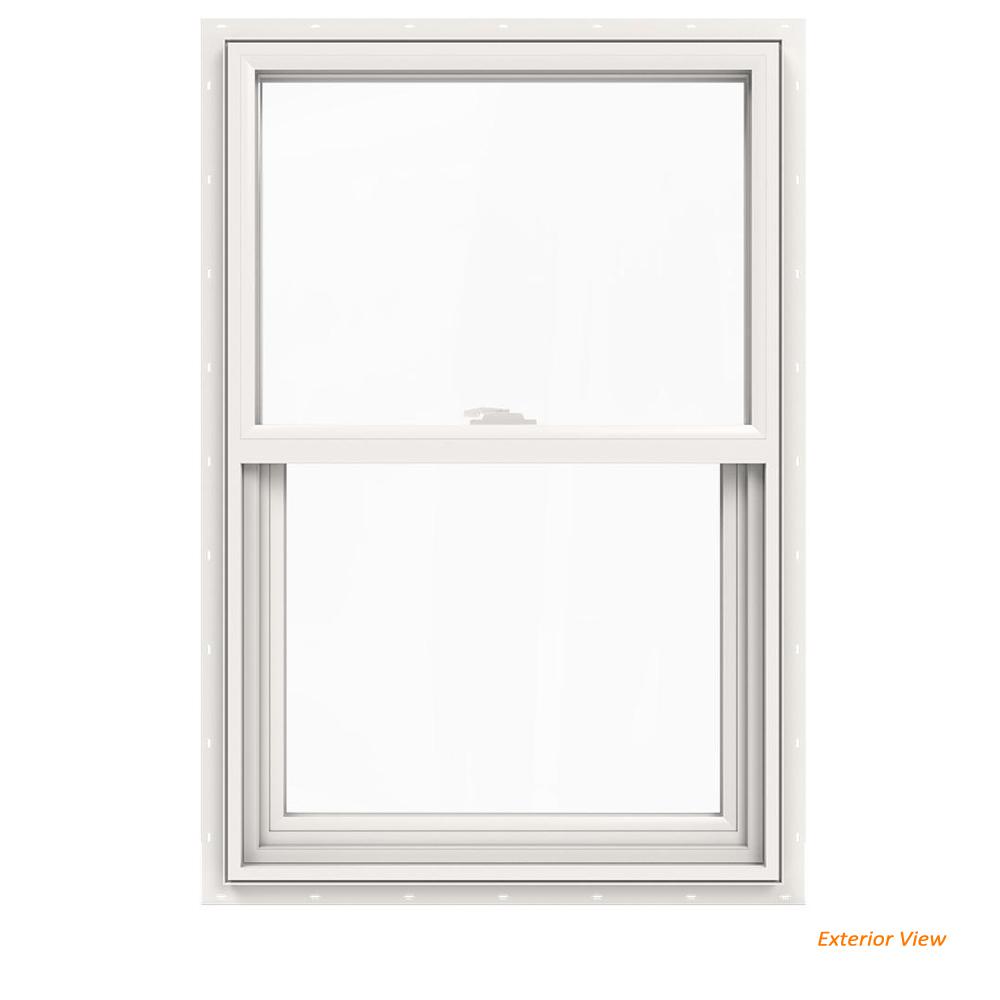 Jeld Wen 23 5 In X 35 V 2500 Series White Vinyl Single Hung Jeld Wen 23 5 In X 35 V 2500 Series White Vinyl