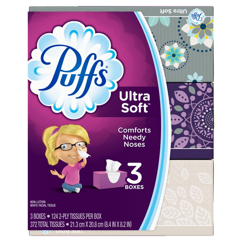 Puffs Ultra Soft and Strong Facial Tissue003700035520 The Home Depot