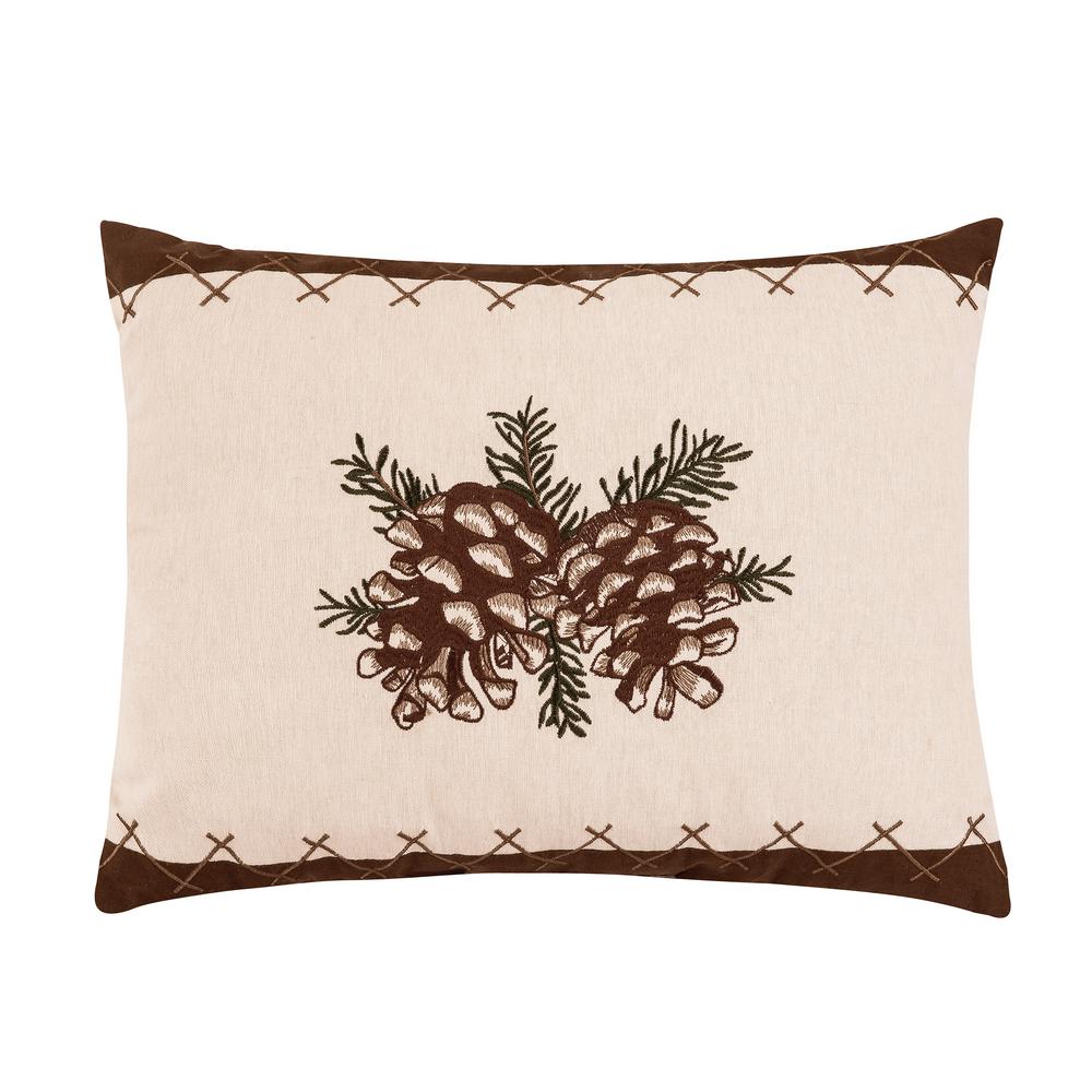 C F Home 14 In X 18 In Lodge Pinecone Pillow 86156176 The Home
