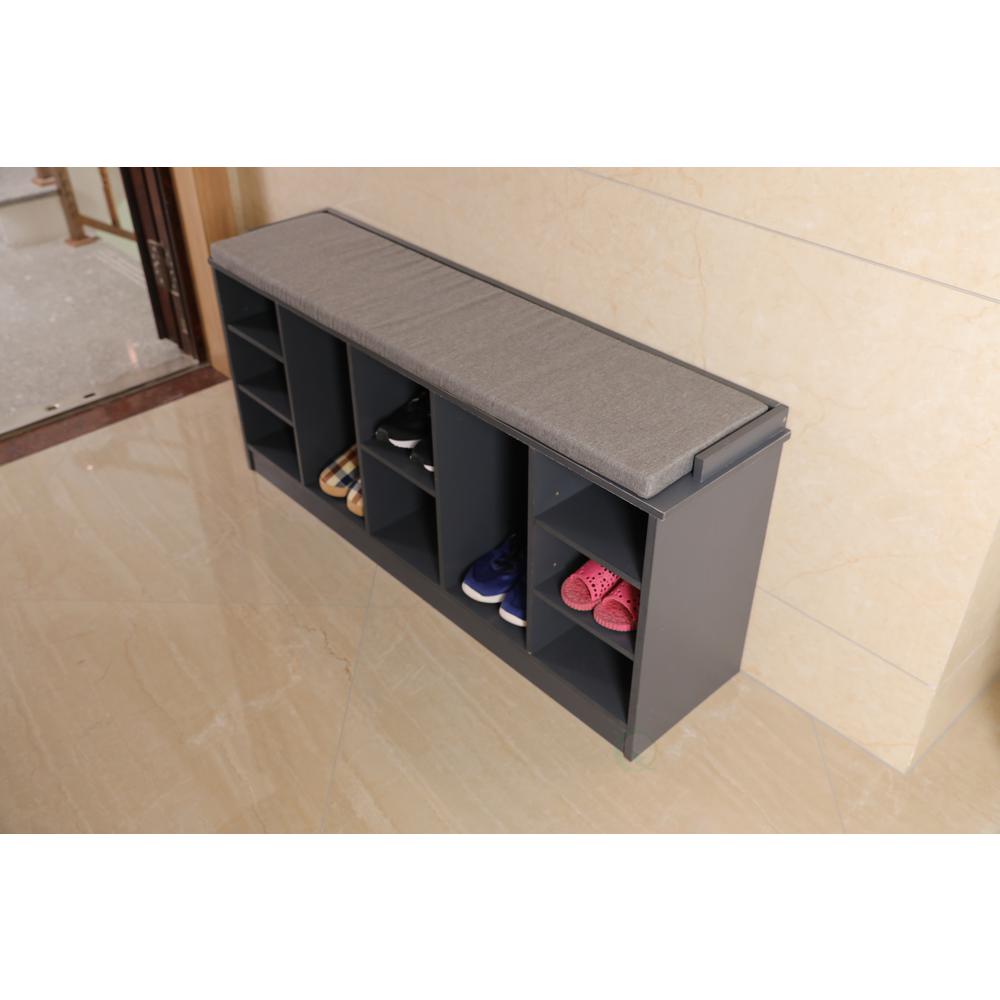 shoe cupboard with seat