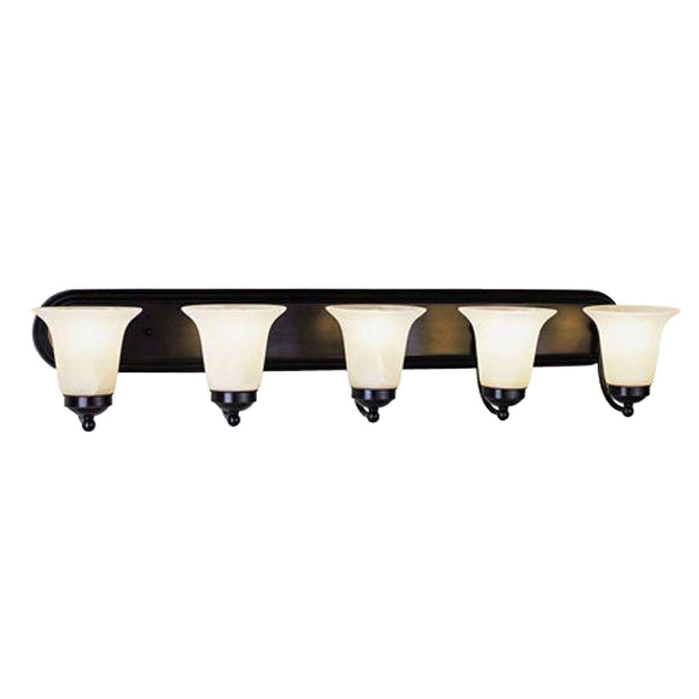 Bel Air Lighting Collection 5Light Polished Chrome Bath Bar