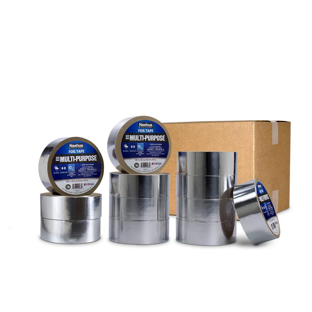 Nashua Tape 1.89 in. x 50 yd. 322 MultiPurpose HVAC Foil Tape Pro Pack