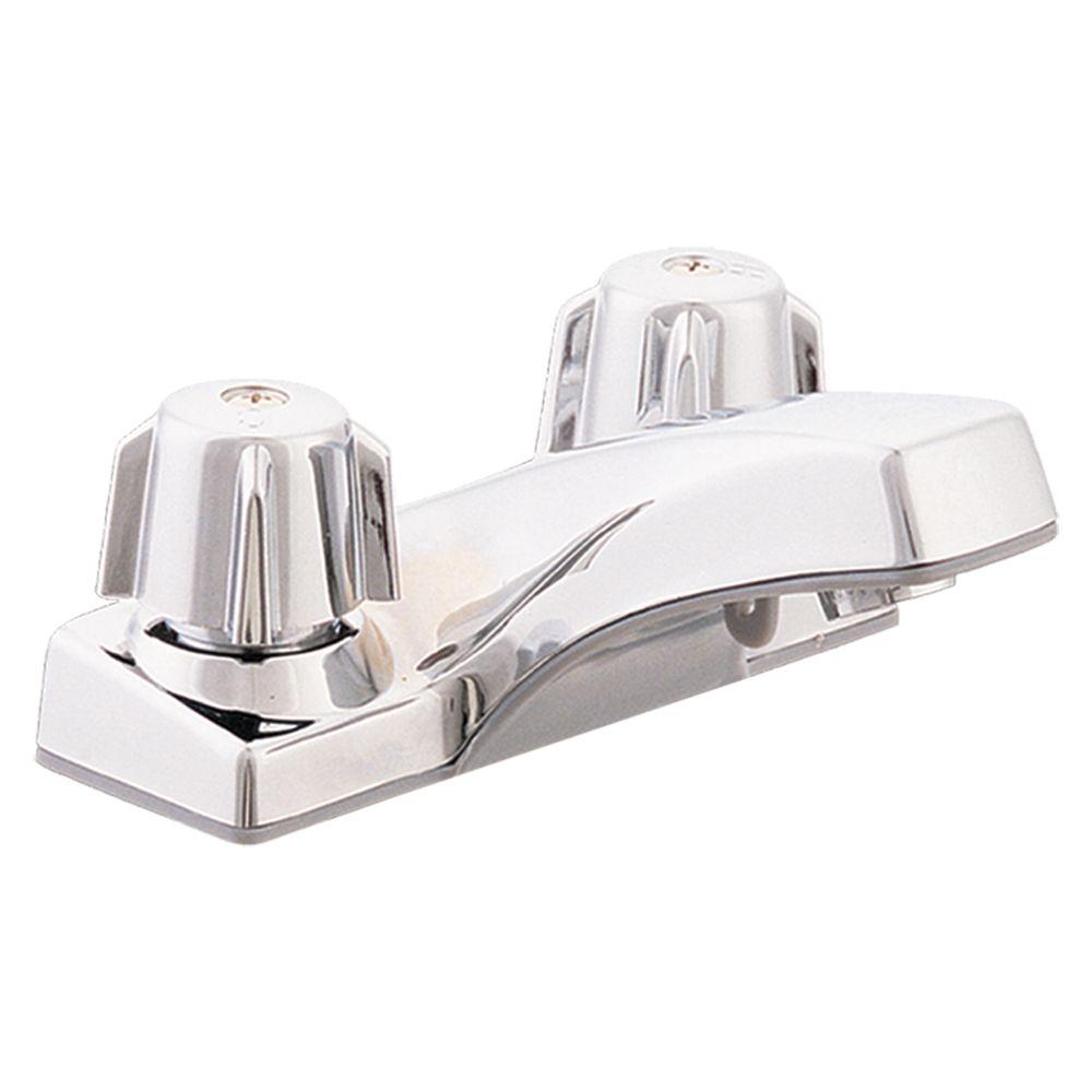 Ez Flo Traditional Collection 4 In Centerset 2 Handle Washerless Bathroom Faucet Chrome