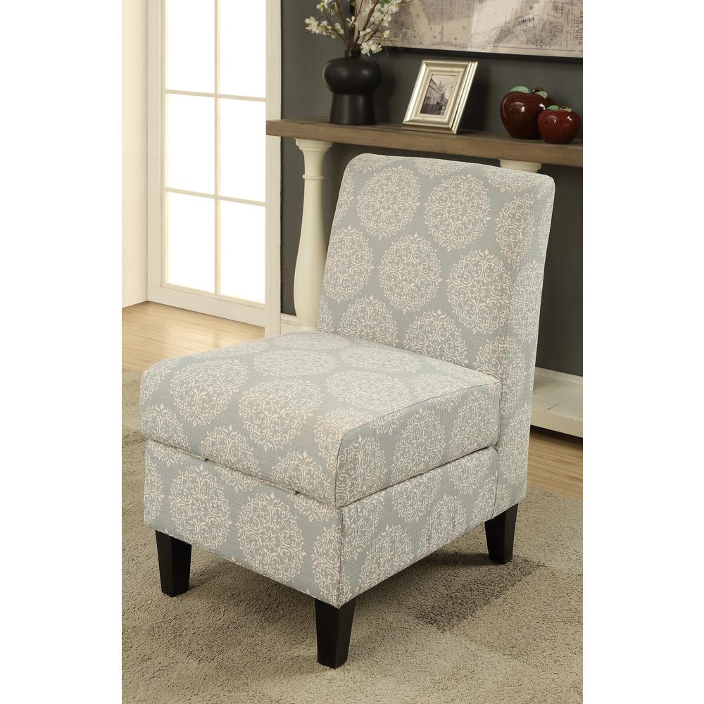 ACME Furniture Ollano II Hexagon Pattern Accent Chair with