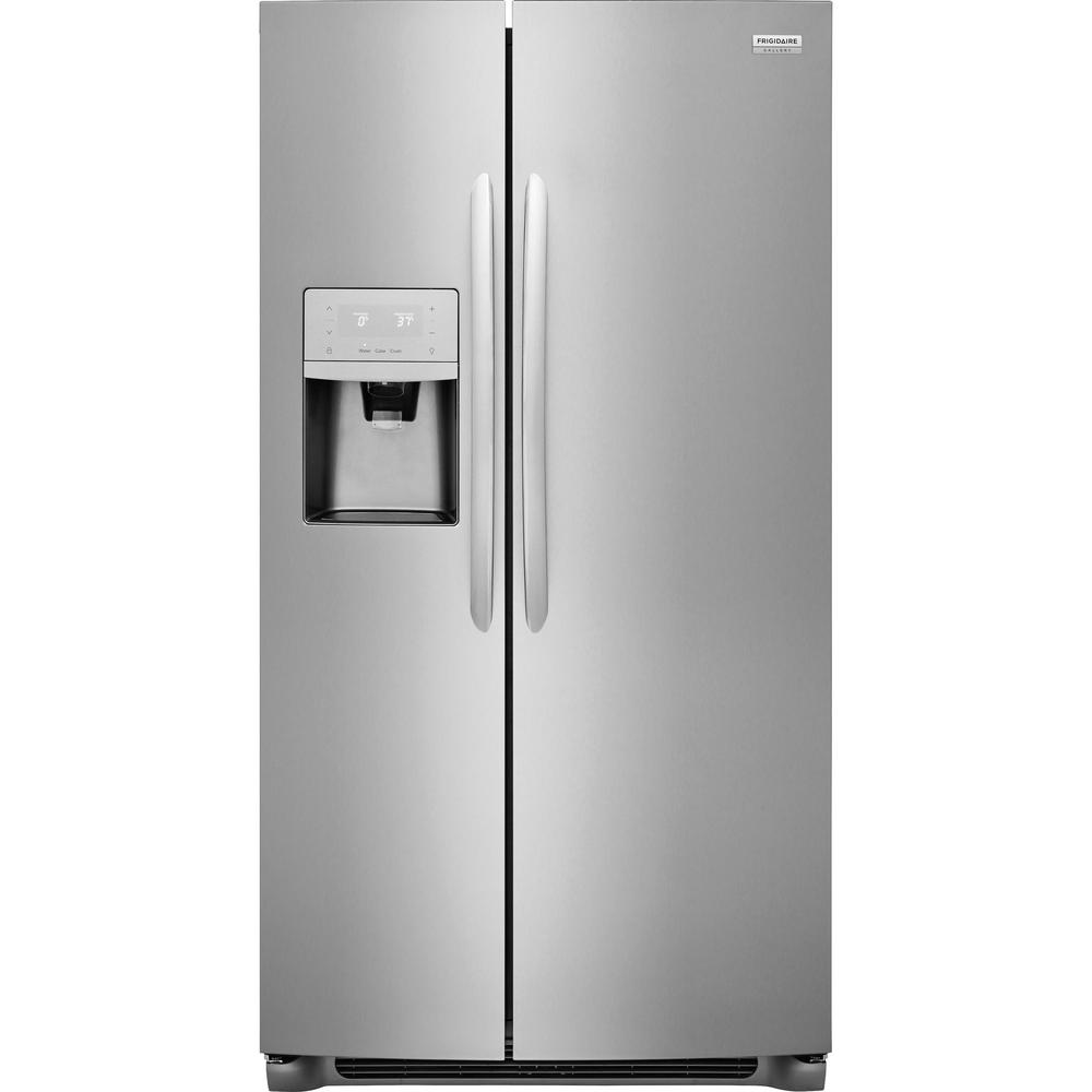 25.6 cu. ft. Side by Side Refrigerator in Stainless Steel