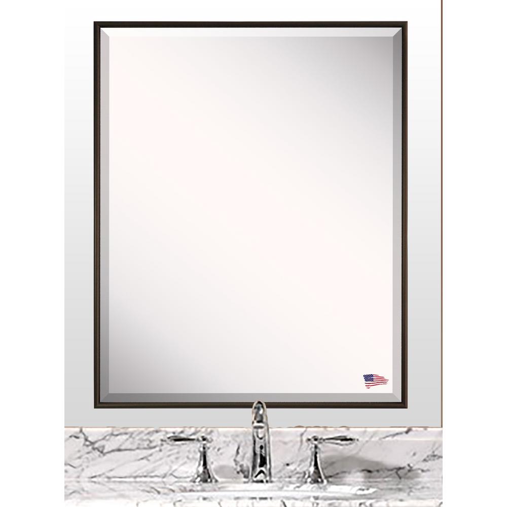 30 125 In X 24 Bravo Bronze Beveled Vanity Wall Mirror Bravo Bronze Beveled Vanity Wall Mirror Ar002m The Home Depot